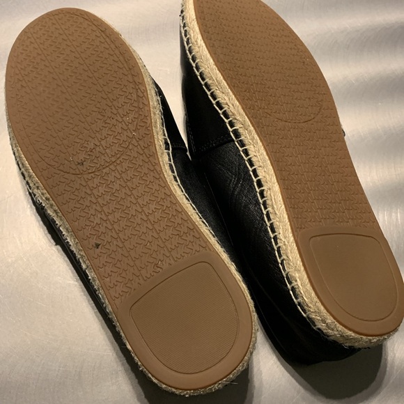 Michael Kors Black & Silver Floral Espadrille Size 8 1/2 - Picture 9 of 11